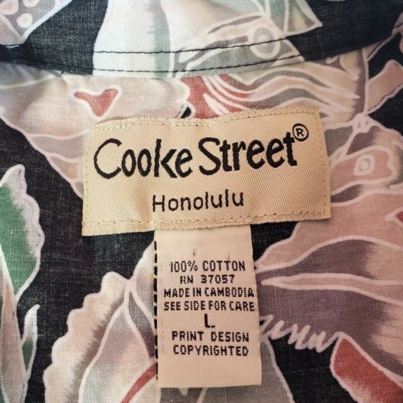 NWT/Cooke Street Honolulu Tropical Fish Reverse Print Hawaiian Shirt/Vintage - Picture 5 of 7